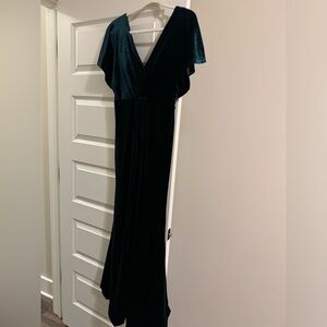 Revelry Gwen velvet bridesmaid dress